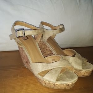 Heart in D Nude Wedges